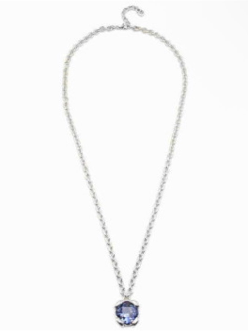 UNO de 50 Charisma Necklace with blue Faceted Pendant